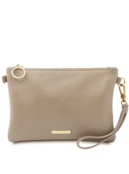 Універсальна жіноча сумка-клатч Tuscany Leather TL142029 GrBrown