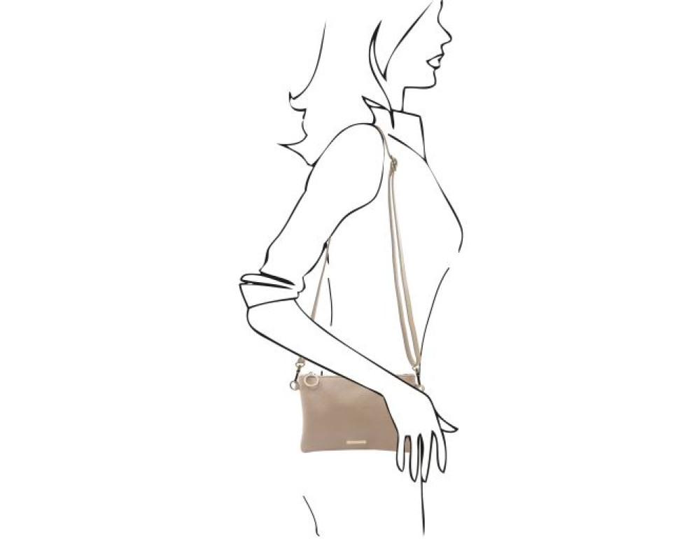 Универсальная женская сумка-клатч Tuscany Leather TL142029 GrBrown - Фото № 4