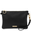 Жіночий клатч з м'якою шкірою Tuscany Leather TL142029 Black Жіночий клатч з м'якою шкірою Tuscany Leather TL142029 Black