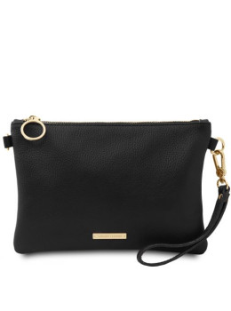 Жіночий клатч з м'якою шкірою Tuscany Leather TL142029 Black