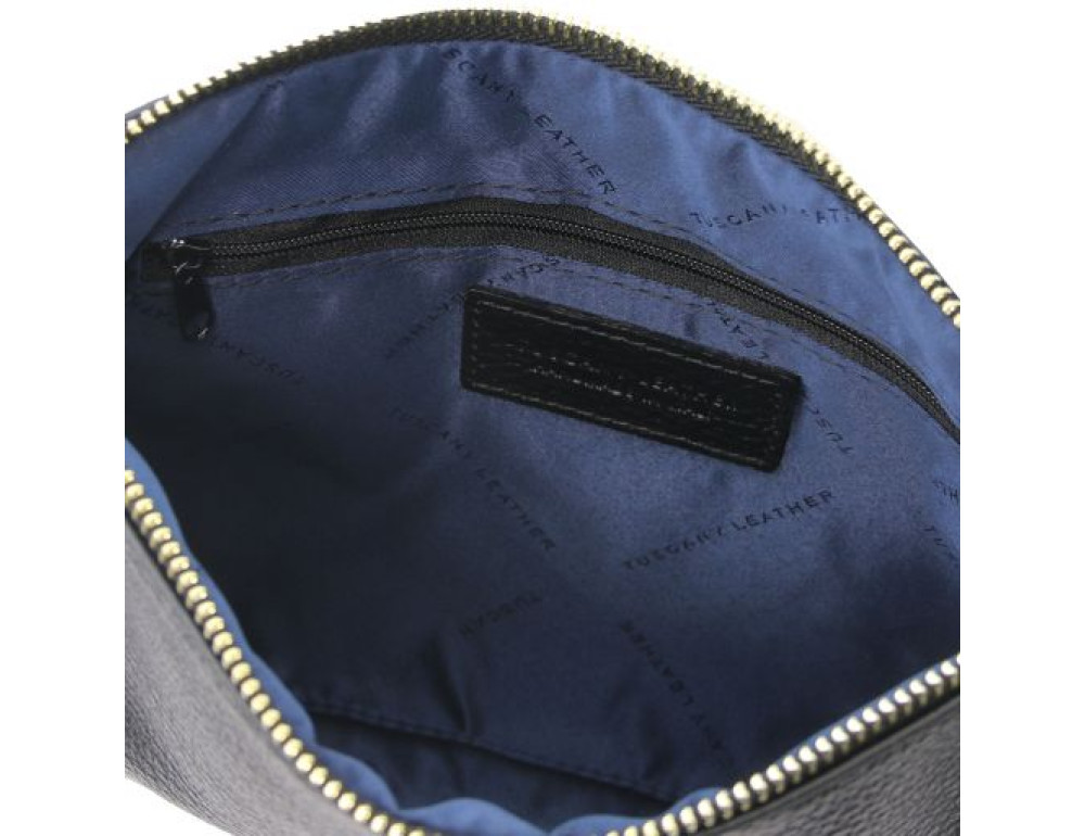 Женский клатч с мягкой кожи Tuscany Leather TL142029 Black - Фото № 3