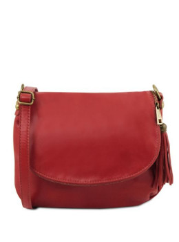 Італійська червона сумочка через плече Tuscany Leather TL141223 Red
