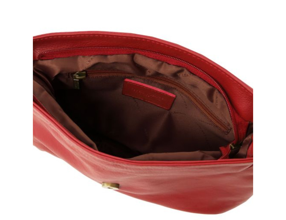 Італійська червона сумочка через плече Tuscany Leather TL141223 Red - Фотографія № 2