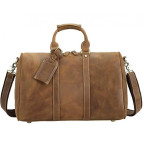Винтажная дорожная сумка TIDING BAG 0739LB светло-коричневая - Фото № 101