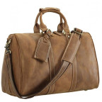 Винтажная дорожная сумка TIDING BAG 0739LB светло-коричневая - Фото № 100