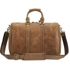 Винтажная дорожная сумка TIDING BAG 0739LB светло-коричневая - Фото № 103