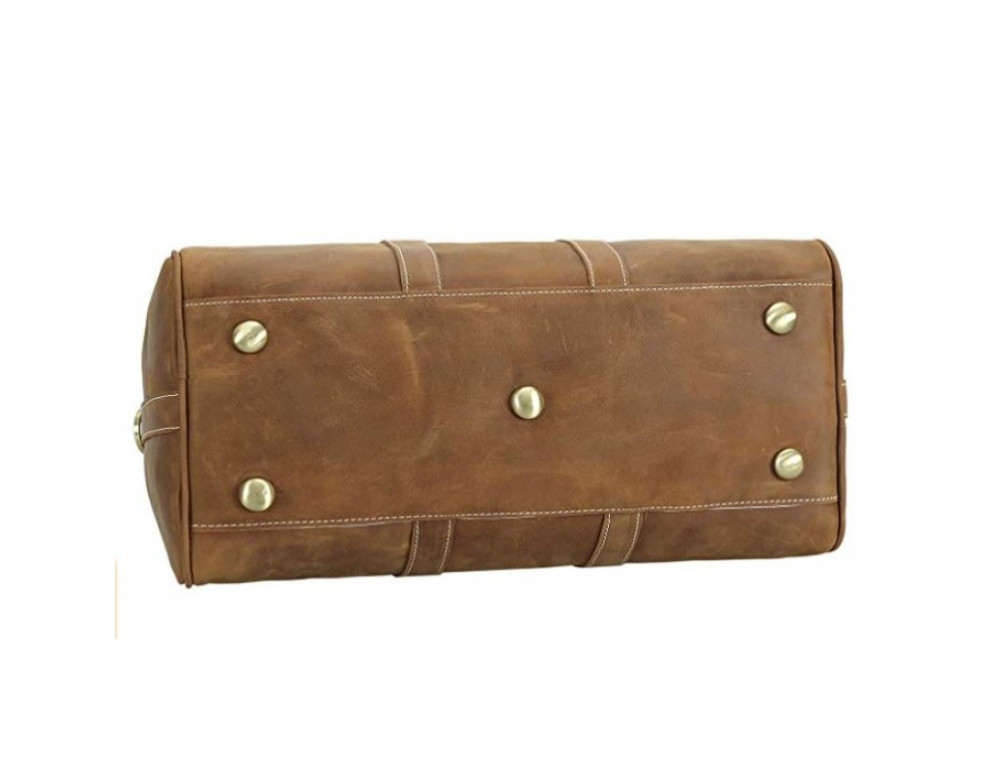 Винтажная дорожная сумка TIDING BAG 0739LB светло-коричневая - Фото № 6