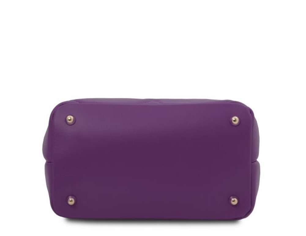 Жіноча шкіряна сумка відро (Італія) фіолетового кольору Tuscany Leather TL142220 PURPLE - Фотографія № 4