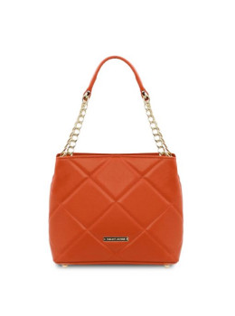 Жіноча шкіряна сумка відро (Італія) Tuscany Leather TL142220 BRANDY