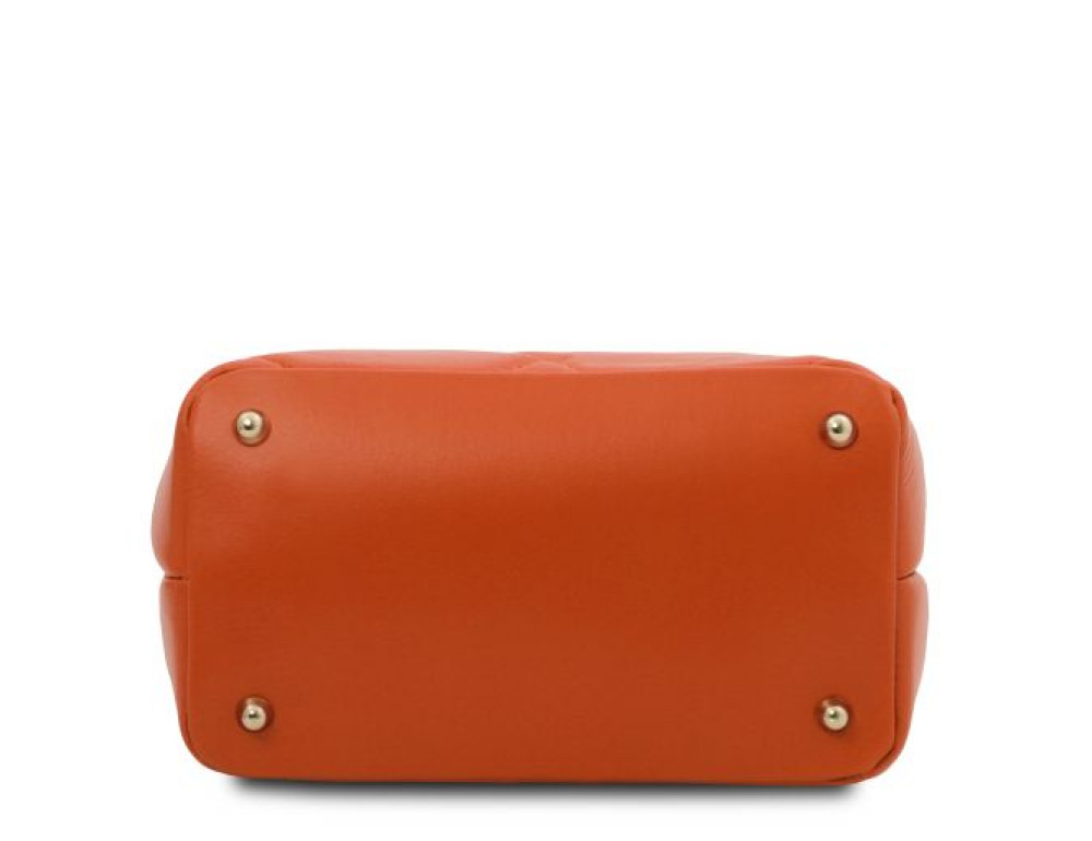 Жіноча шкіряна сумка відро (Італія) Tuscany Leather TL142220 BRANDY - Фотографія № 4