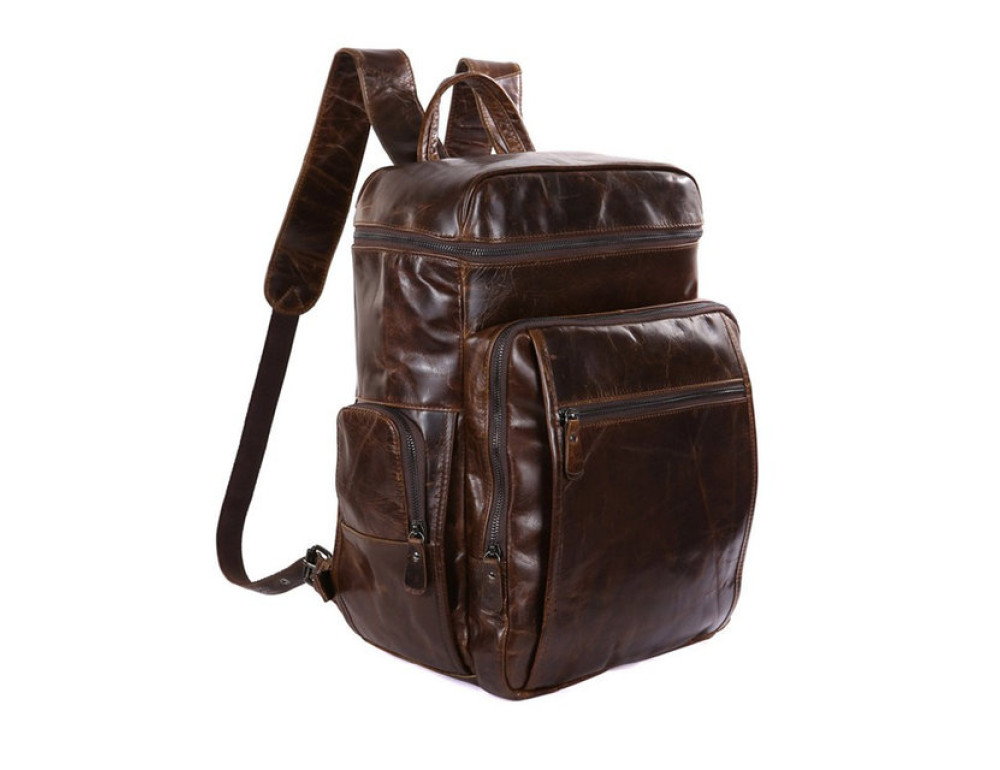 Чоловічий шкіряний рюкзак TIDING BAG 7202C - Фотографія № 4
