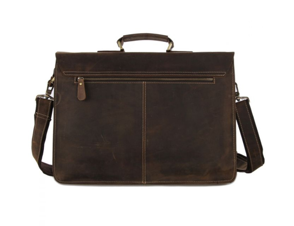 Чоловічий шкіряний портфель TIDING BAG 7105B - Фотографія № 2