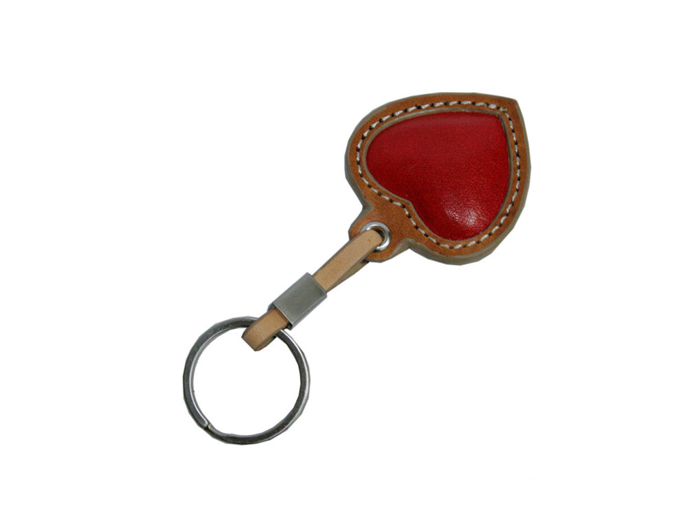 Брелок кожаный Tony Perotti Happy key CUORE 143 - Фотографія № 2