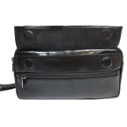 Чёрная кожаная итальянская барсетка Tony Perotti Italico 9405 nero - Фото № 101