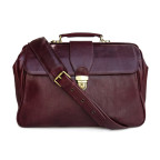 Елітний шкіряний саквояж зі шкіряною підкладкою Newery N8051Bordo - Фотографія № 100