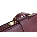 Елітний шкіряний саквояж зі шкіряною підкладкою Newery N8051Bordo - Фотографія № 106