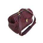 Елітний шкіряний саквояж зі шкіряною підкладкою Newery N8051Bordo - Фотографія № 107