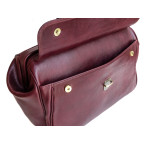 Елітний шкіряний саквояж зі шкіряною підкладкою Newery N8051Bordo - Фотографія № 108