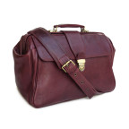 Елітний шкіряний саквояж зі шкіряною підкладкою Newery N8051Bordo - Фотографія № 110