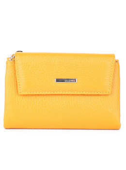 Кошелёк женский из фактурной жёлтого цвета кожи Karya 1205-56
