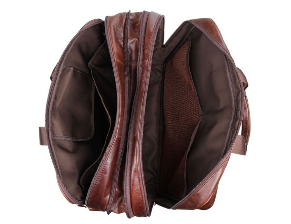 Чоловіча шкіряна сумка TIDING BAG 7343C - Фотографія № 6