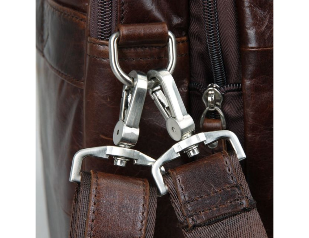 Чоловіча шкіряна сумка TIDING BAG 7343C - Фотографія № 7
