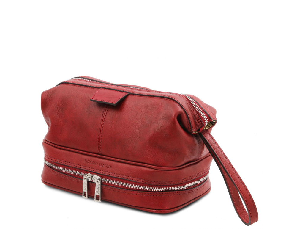 Шкіряний нессер Tuscany Leather TL142204 Red - Фотографія № 2