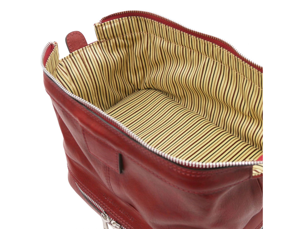 Шкіряний нессер Tuscany Leather TL142204 Red - Фотографія № 3