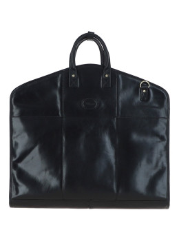 Кожаный портплед чёрного цвета Ashwood Carrier Black