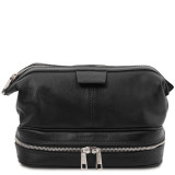 Чоловічий шкіряний нессер чорного кольору Tuscany Leather TL142204 Black