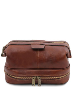 Чоловічий шкіряний нессер Tuscany Leather TL142204 Brown