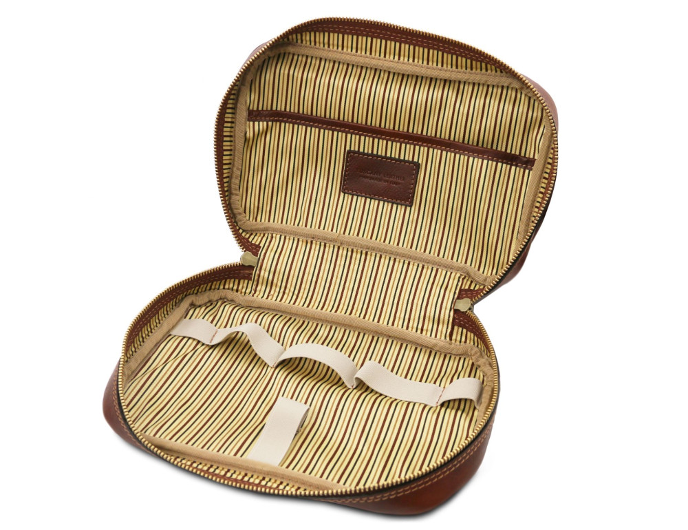 Чоловічий шкіряний нессер Tuscany Leather TL142204 Brown - Фотографія № 4