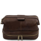 Чоловічий шкіряний нессер Tuscany Leather TL142204 Dark Brown - Фотографія № 100