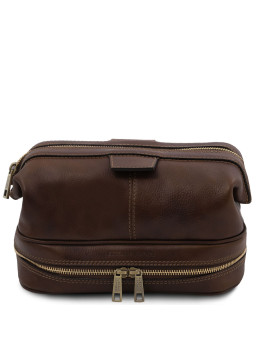 Чоловічий шкіряний нессер Tuscany Leather TL142204 Dark Brown