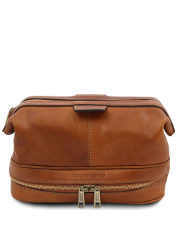 Чоловічий шкіряний нессер Tuscany Leather TL142204 Med світло-коричневий
