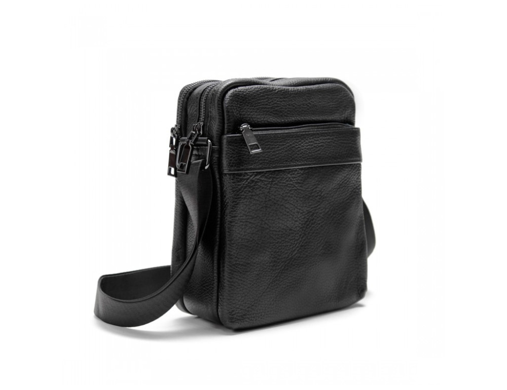 Сумка чоловіча шкіряна з двома відділеннями Tiding Bag M56-2001A - Фотографія № 3
