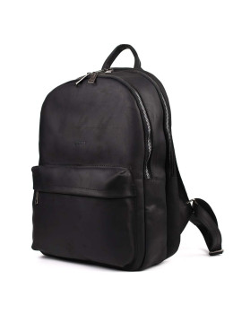 Чёрный рюкзак мужской из натуральной кожи  TARWA RA-7273-3md