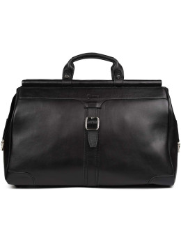 Чёрный саквояж из гладкой кожи TARWA GA-1402-4lx