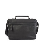 Шкіряна сумка-портфель міні Hill Burry 6198HB Black - Фотографія № 101
