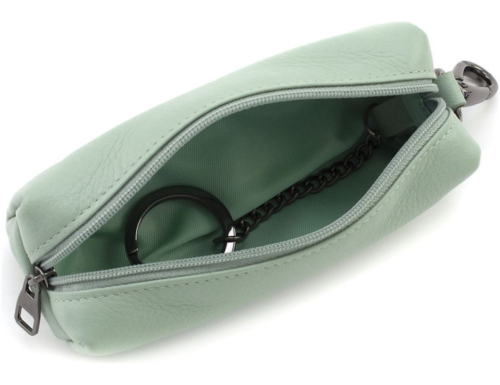 Шкіряна ключниця кишенькова Marco Coverna W005 Light Green - Фотографія № 2