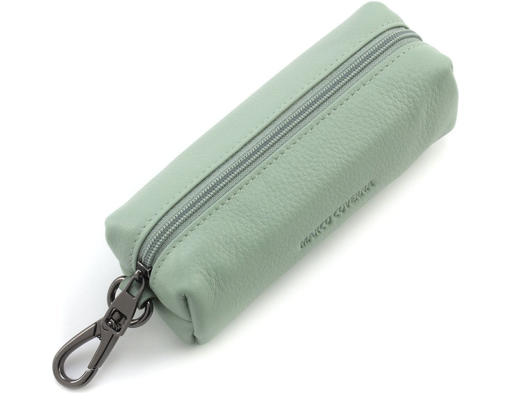 Шкіряна ключниця кишенькова Marco Coverna W005 Light Green - Фотографія № 3