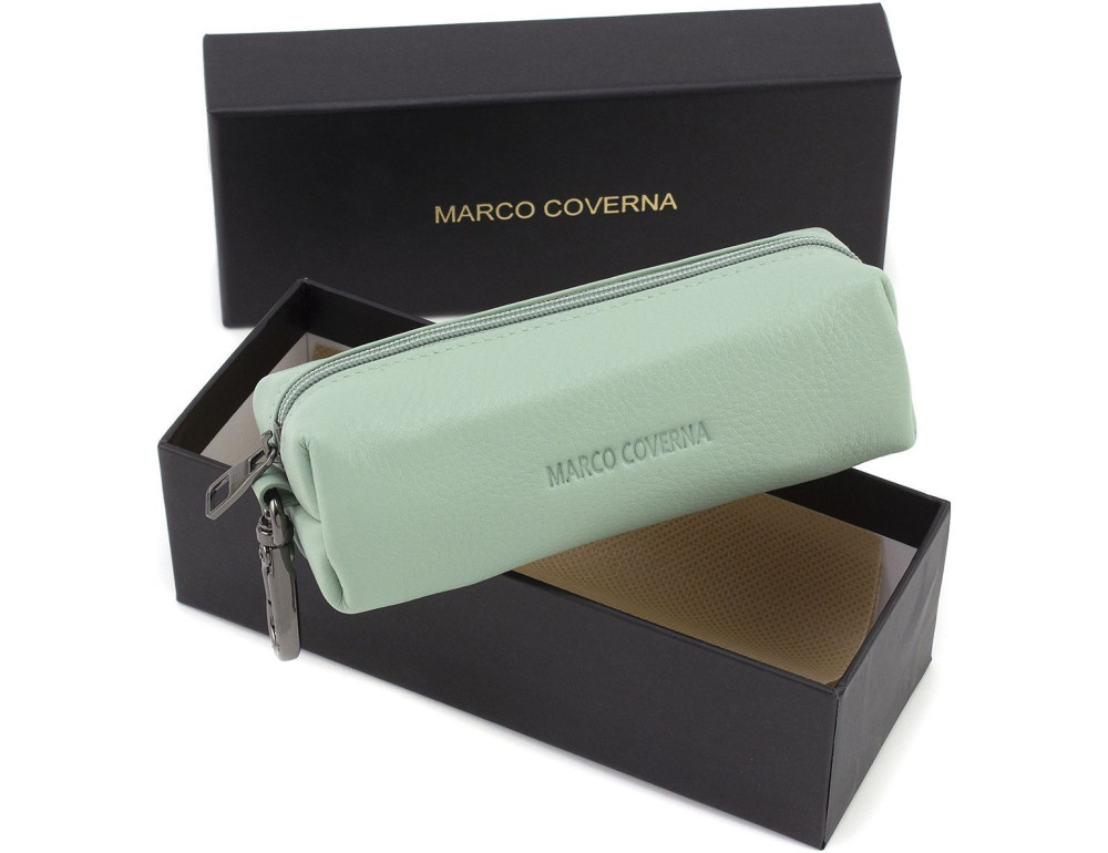 Шкіряна ключниця кишенькова Marco Coverna W005 Light Green - Фотографія № 6