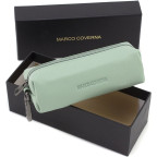 Шкіряна ключниця кишенькова Marco Coverna W005 Light Green - Фотографія № 105
