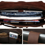 Чоловічий шкіряний портфель TIDING BAG T10315 темно-коричневий - Фотографія № 101