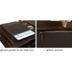 Чоловічий шкіряний портфель TIDING BAG T10315 темно-коричневий - Фотографія № 103