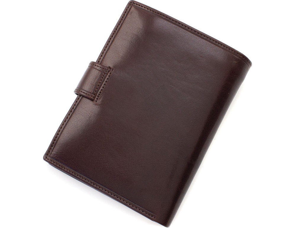 Шкіряне портмоне з кишенями для документів Marco Coverna BK010-807 Brown - Фотографія № 3