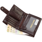 Шкіряне портмоне з кишенями для документів Marco Coverna BK010-807 Brown - Фотографія № 105