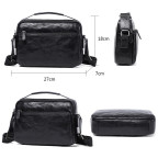 Сумка чоловіча через плече із натуральної шкіри Bexhill Bx3023 Black - Фотографія № 107