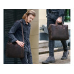 Шкіряна сумка TIDING BAG 7167R коричнева - Фотографія № 108