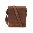 Месенджер зі шкіри коричневого кольору Tiding Bag G1157B - Фотографія № 104